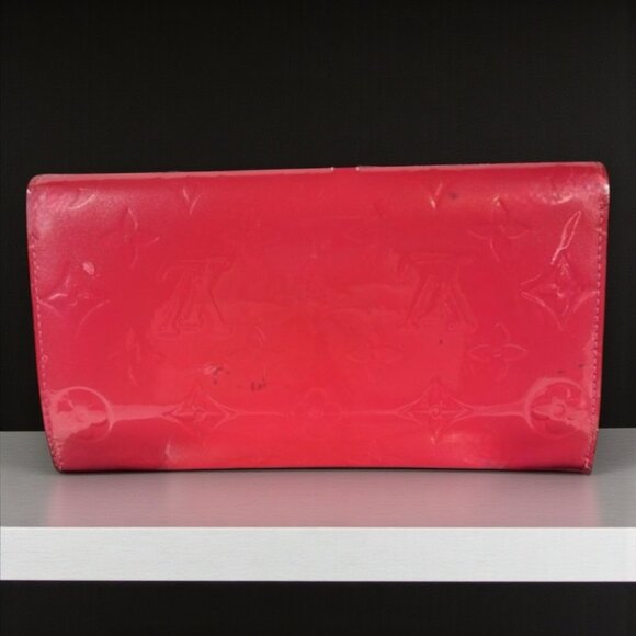 Louis Vuitton Vernis Leather Portefeuille Long Wallet "Rose Pop Pink" with COA - Picture 2 of 15